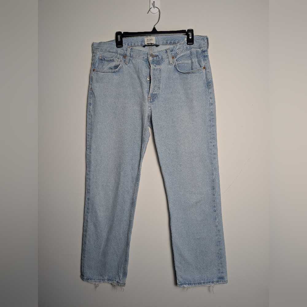 Citizens Of Humanity Neve Jeans Light Wash Button Fly Organic Straight Leg Sz29